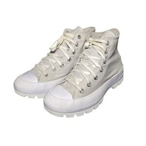Converse Chuck Taylor All Star Lugged High Top Sneakers Grey Platform Shoes SB0